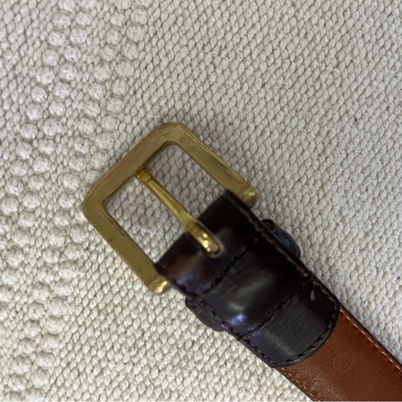 Coach Mocha Leather Belt Made in America Size 42 - Picture 6 of 11
